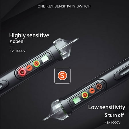 12-1000V High Sensitivity Electrical Tester Pen Non-Contact AC Voltage Detector